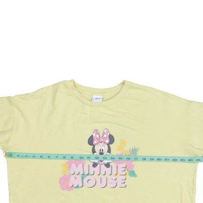 Disney Tu Women’s Yellow Minnie Mouse Pullover Sweatshirt Size 16