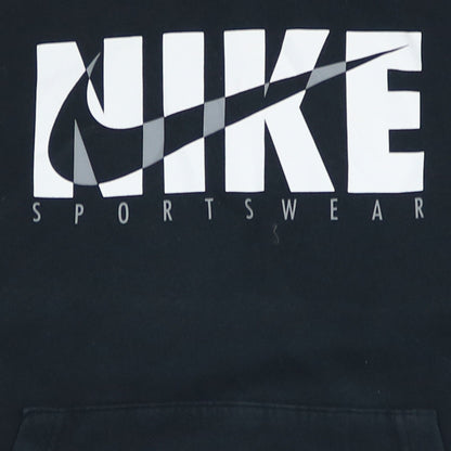 Nike Mens Black Pullover Hoodie L Sportswear Graphic Print