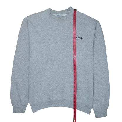 Reebok Men's Grey Regular Fit Crew Neck Sweatshirt M