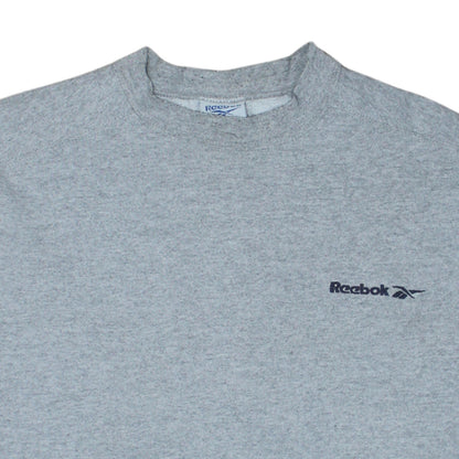 Reebok Men's Grey Regular Fit Crew Neck Sweatshirt M