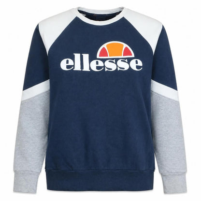 Ellesse Womens Blue Colourblock Logo Sweatshirt Size 10