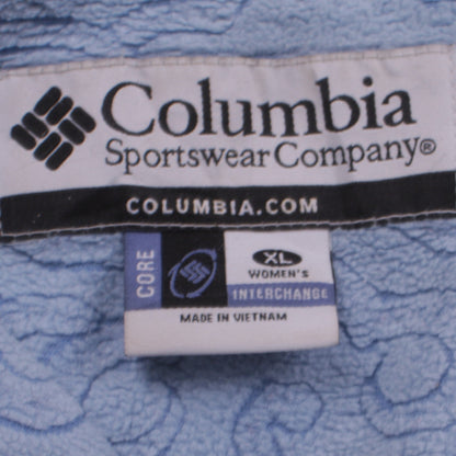 Columbia Women Blue XL Interchange Full Zip Polyester Activewear Jacket
