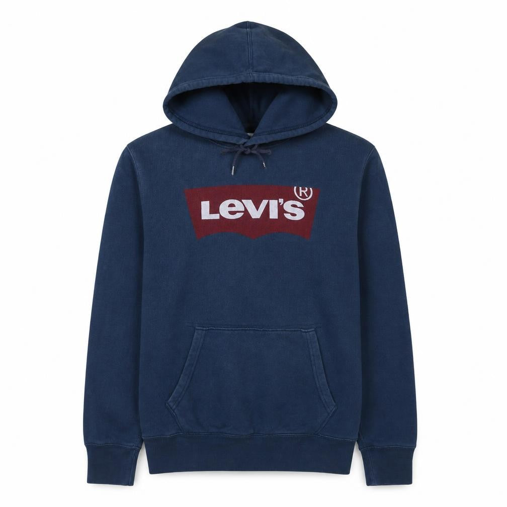 Levi's Men's Blue Pullover Hoodie S Logo Graphic Fleece Sweatshirt
