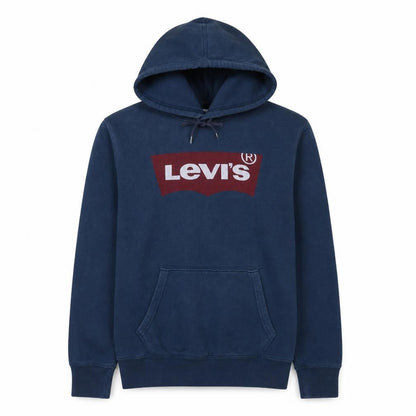 Levi's Men's Blue Pullover Hoodie S Logo Graphic Fleece Sweatshirt
