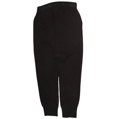 Champion Womens Black Jogger Sweatpants M Elastic Waist Logo
