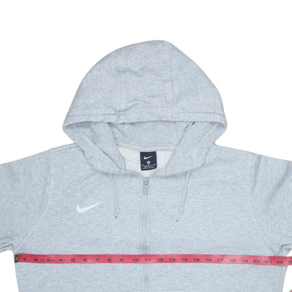 Nike Men's Grey Full Zip Hoodie M Regular Fit Sweatshirt