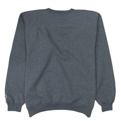 Champion Men’s Grey V-Neck Pullover Fleece Sweatshirt Size L