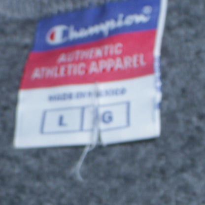 Champion Men’s Grey V-Neck Pullover Fleece Sweatshirt Size L