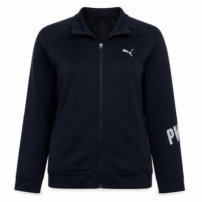 Puma Womens Black Size 14 Track Jacket Lightweight Full Zip Activewear