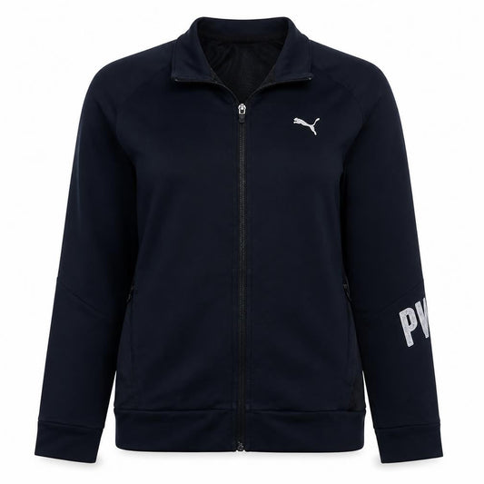 Puma Womens Black Size 14 Track Jacket Lightweight Full Zip Activewear