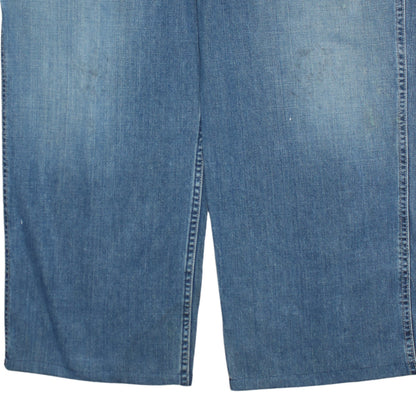 Old Navy Men's Blue Denim Painter's Straight Jeans 38x32 Relaxed Fit