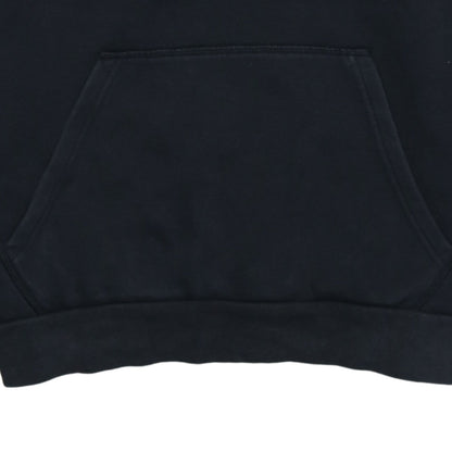 Adidas Mens Black Small Pullover Hoodie with Logo and Drawstring
