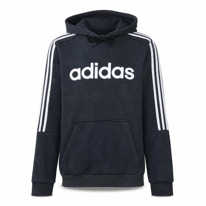 Adidas Mens Black Small Pullover Hoodie Hooded Sweatshirt