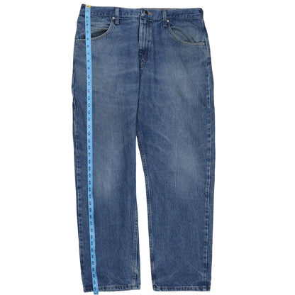 Wrangler Men's Blue 36x30 Relaxed Fit Straight Denim Jeans