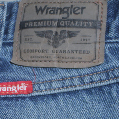 Wrangler Men's Blue 36x30 Relaxed Fit Straight Denim Jeans