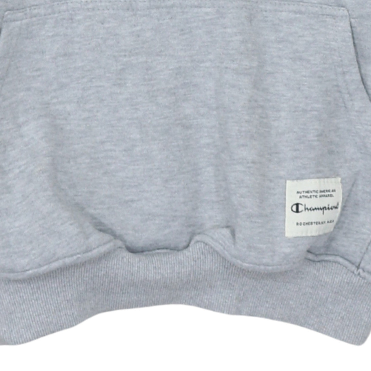 Champion Mens Grey 2XL Pullover Hoodie Embroidered Logo Fleece