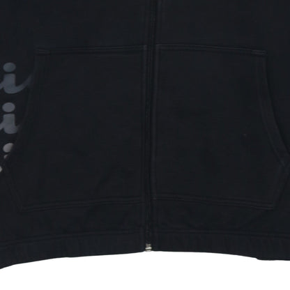 Champion Men's Black 2XL Full Zip Hoodie Fleece Sweatshirt