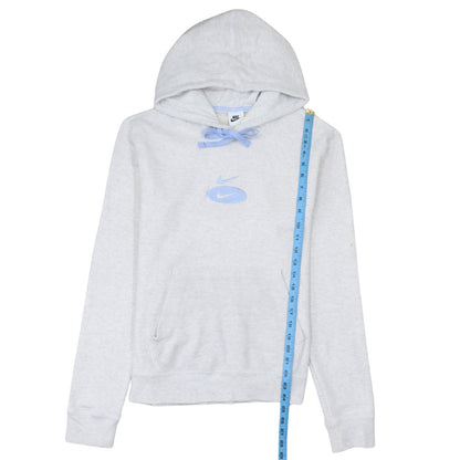 Nike Womens Light Grey Hoodie Small Pullover Hooded Sweatshirt