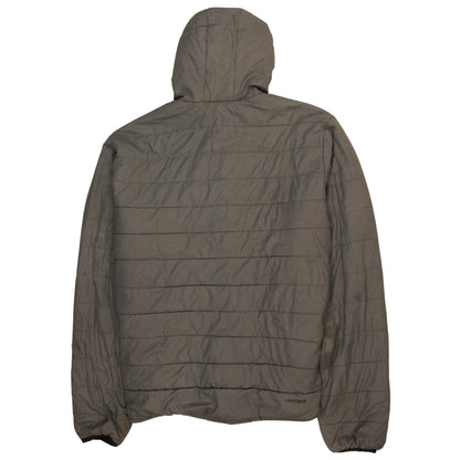 Umbro Men’s Grey 2XL Hooded Puffer Jacket Full Zip Quilted Coat