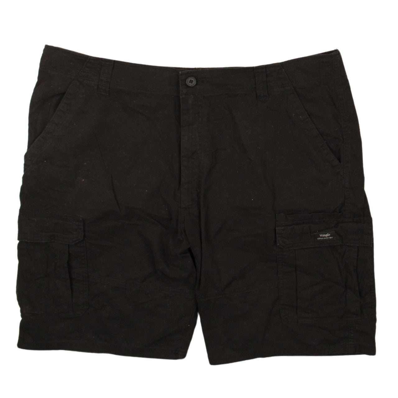 Wrangler Men's Black Cargo Shorts Size 42 Regular Fit Cotton