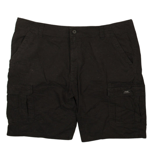 Wrangler Men's Black Cargo Shorts Size 42 Regular Fit Cotton