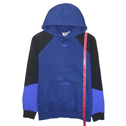 Adidas Men's Blue Pullover Hoodie Medium Fleece Sweatshirt