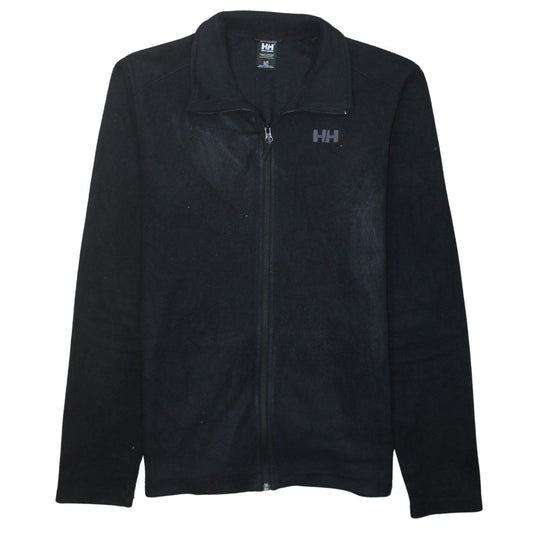 Helly Hansen Mens Black Fleece Full Zip Jacket Size L Regular Fit