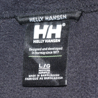 Helly Hansen Mens Black Fleece Full Zip Jacket Size L Regular Fit