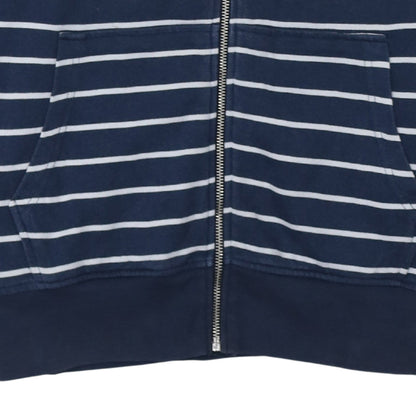Levi's Men's Blue Striped Full Zip Hoodie Size M