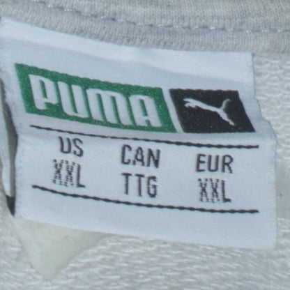 Puma Mens Grey 2XL 1/4 Zip Track Jacket Sports Activewear
