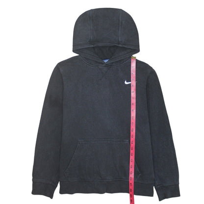 Nike Boys Black Pullover Hoodie XL 13-15 Years Fleece Logo Sweatshirt