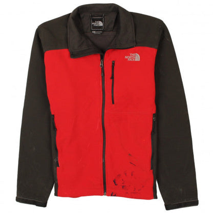 The North Face Mens Red Black Fleece Jacket Size S Outdoor Hiking