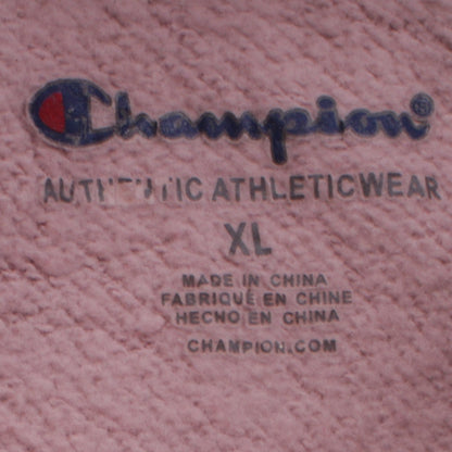 Champion Girls Pink XL Pullover Hoodie with Logo Design