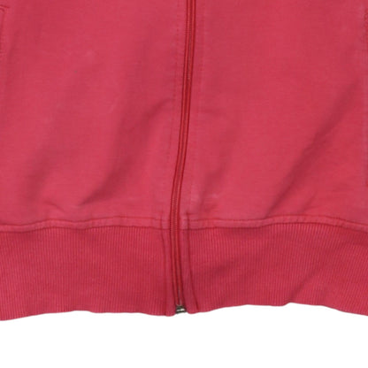 adidas Girls Pink XL Track Jacket Full Zip Cotton Blend Sports Top
