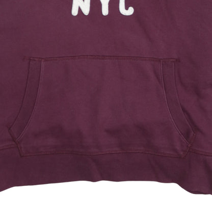 GAP Women’s Burgundy Hooded Pullover Sweatshirt XL Cotton Blend