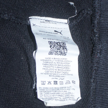 Puma Womens Black Size 10 Pullover Sweatshirt Crew Neck Logo Jumper