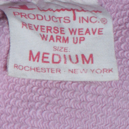 Champion Womens Pink Reverse Weave Sweatshirt Medium Cotton Casual