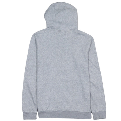 Adidas Boys Grey Blue Hoodie L 13-14 Years Pullover Fleece Logo Sweatshirt