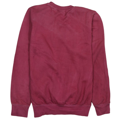 Nike Womens Burgundy XS Pullover Crew Neck Sweatshirt Cotton Blend