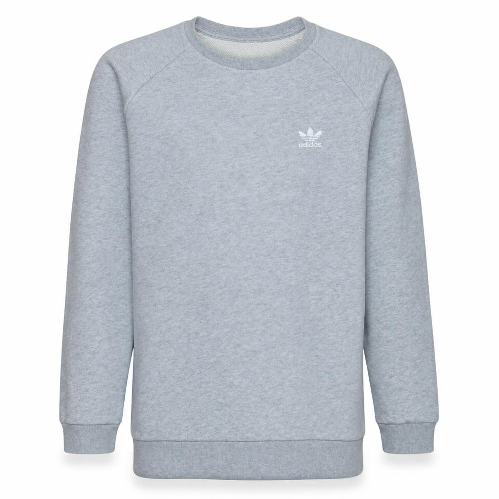 Adidas Men's Grey Crew Neck Pullover Sweatshirt M Regular Fit