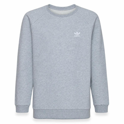 Adidas Men's Grey Crew Neck Pullover Sweatshirt M Regular Fit
