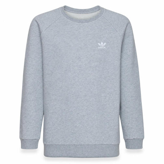 Adidas Men's Grey Crew Neck Pullover Sweatshirt M Regular Fit