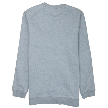 Adidas Men's Grey Crew Neck Pullover Sweatshirt M Regular Fit