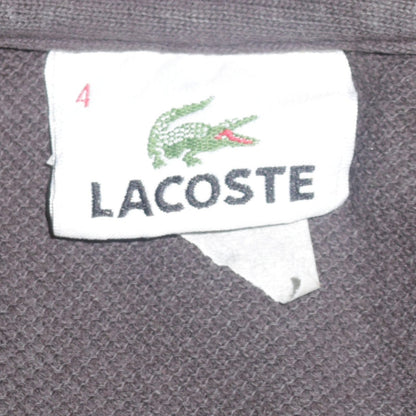 Lacoste Men's Grey 1/4 Zip High Neck Cotton Sweatshirt Size M