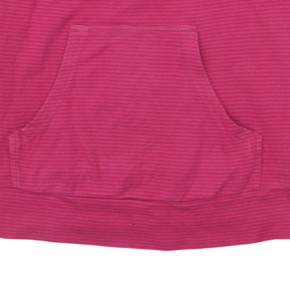 Adidas Women Pink Striped Pullover Sweatshirt Size M Long Sleeve