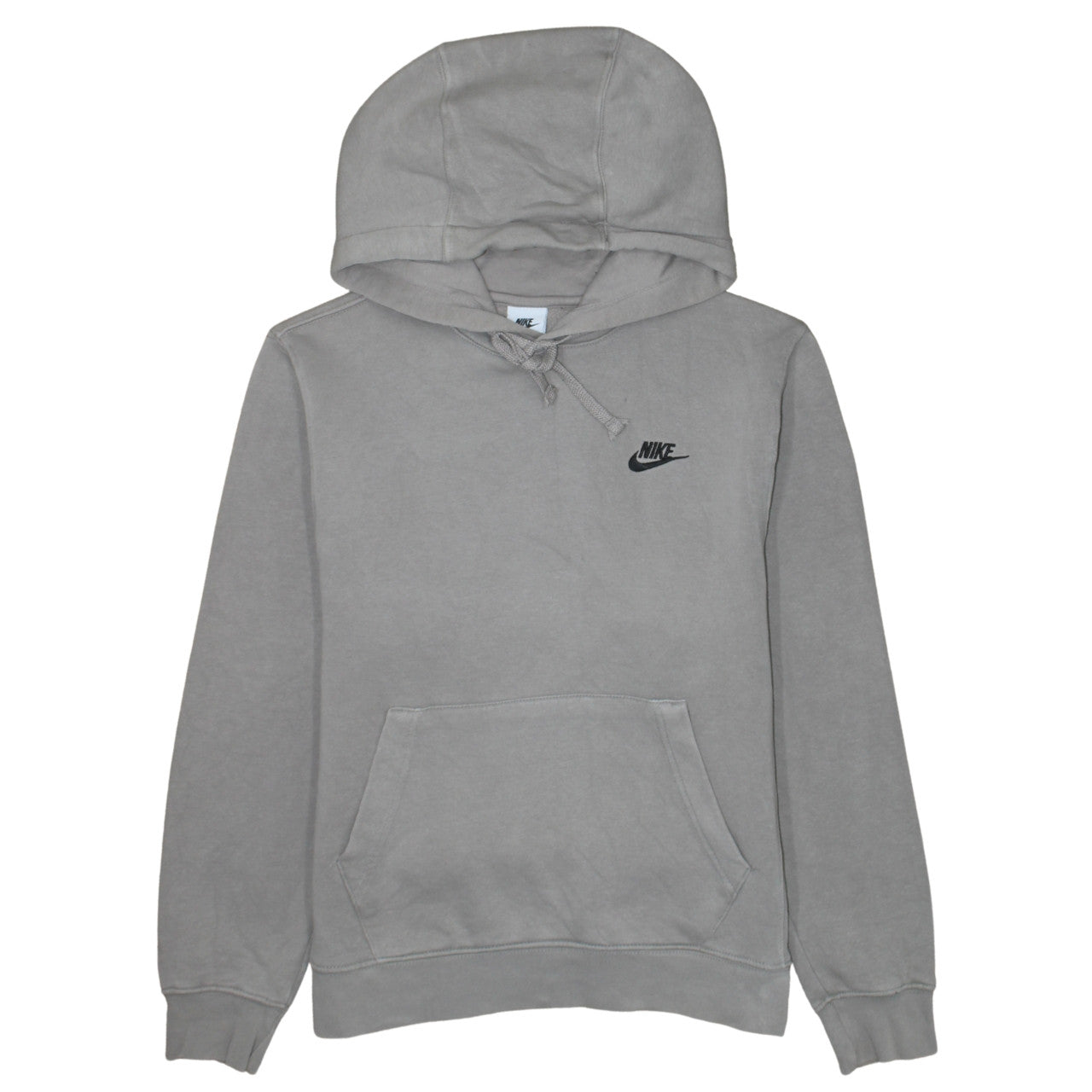 Nike Men's Grey Pullover Hoodie XS Logo Fleece Sweatshirt