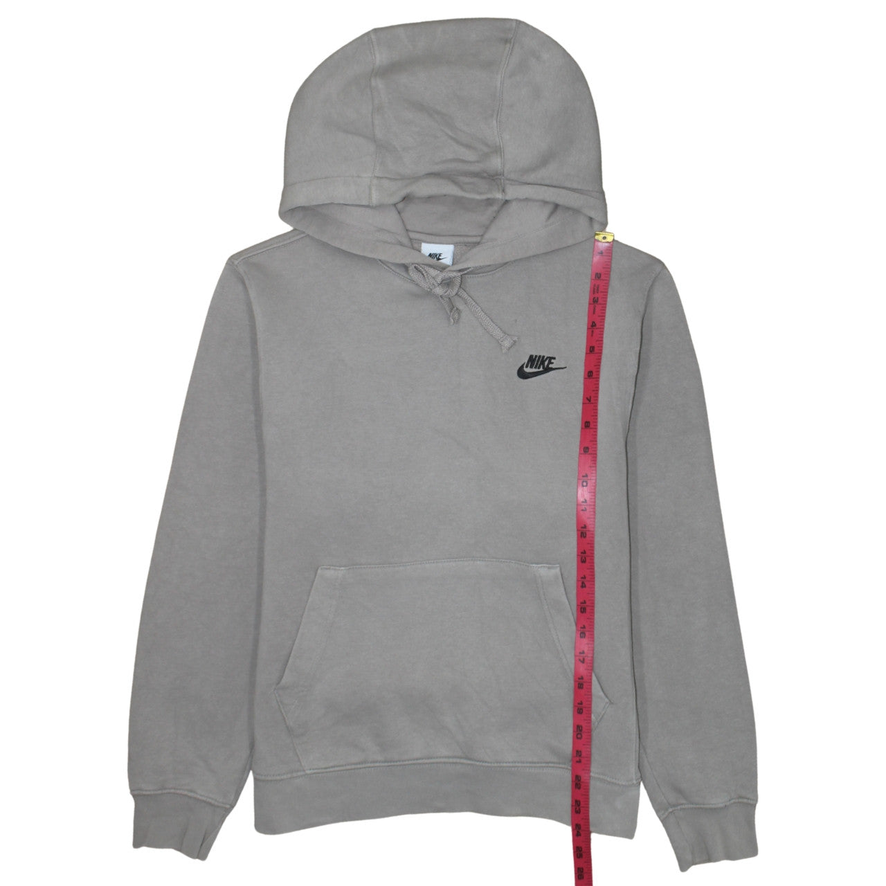 Nike Men's Grey Pullover Hoodie XS Logo Fleece Sweatshirt