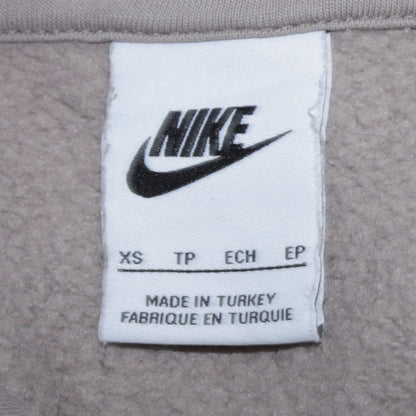 Nike Men's Grey Pullover Hoodie XS Logo Fleece Sweatshirt