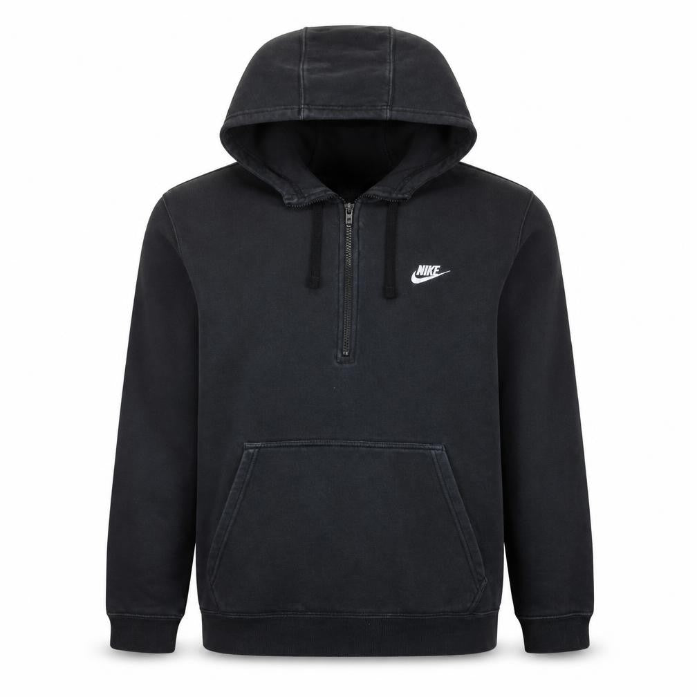 Nike Men’s Black 1/2 Zip Pullover Hoodie Size L Regular Fit
