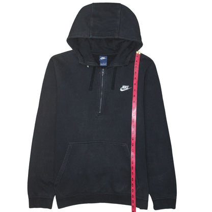 Nike Men’s Black 1/2 Zip Pullover Hoodie Size L Regular Fit